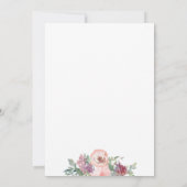 Liefde zit in Bloom Rozen Vrijgezellenfeest Kaart (Achterkant)