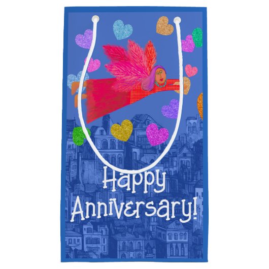 Liefde zit in de Air Angel en Hearts Klein Cadeauzakje (Voorkant)