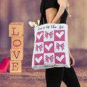Liefde zit in de Air Block Heart Style Tote Bag