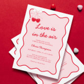 Liefde zit in de Air Bridal Shower Invitation Kaart