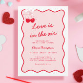 Liefde zit in de Air Bridal Shower Invitation Kaart