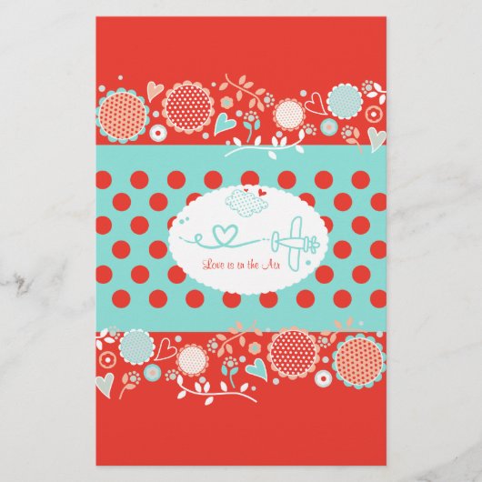 Liefde zit in de Air Candybar Wrapper Stationery Briefpapier (Voorkant)