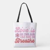 Liefde zit in de Air Funny Anti-Valentijn Tote Bag (Achterkant)