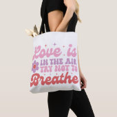 Liefde zit in de Air Funny Anti-Valentijn Tote Bag (Dichtbij)