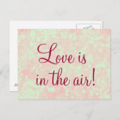 Liefde zit in de Air Quote Briefkaart (Voorkant / Achterkant)