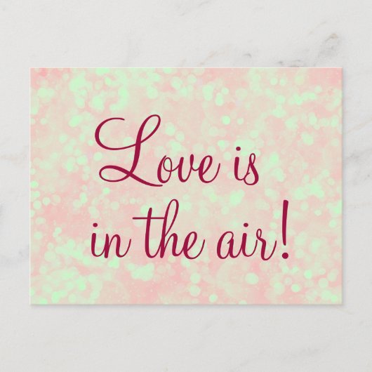 Liefde zit in de Air Quote Briefkaart (Voorkant)