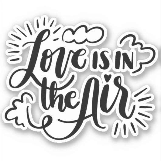 Liefde zit in de Air Sticker (Voorkant)