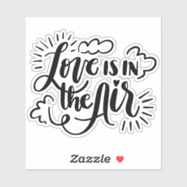 Liefde zit in de Air Sticker