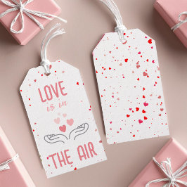 Liefde zit in de Air Valentijnsdag Cadeaulabel