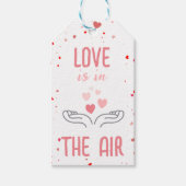 Liefde zit in de Air Valentijnsdag Cadeaulabel (Voorkant)