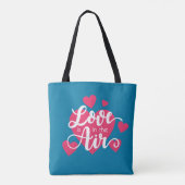 Liefde zit in de Air Valentijnsdag | CANVAS TAS (Achterkant)