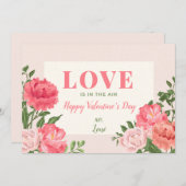 Liefde zit in de Air Valentijnsdag Kaart (Voorkant / Achterkant)