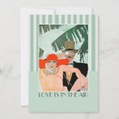 Liefde zit in de Air Valentijnsdag Party Kaart (Voorkant)