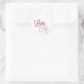 Liefde zit in de Air Valentijnsdag | Sticker Seal (Tas)