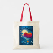 Liefde zit in de canvas tas (Achterkant)