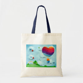 Liefde zit in de canvas tas