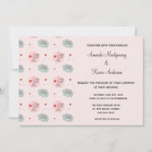 Liefde zit in de Eiffeltoren en het Hart Wedding Kaart (Voorkant)