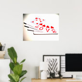 Liefde zit in de Kaarten Poster (Thuiskantoor)