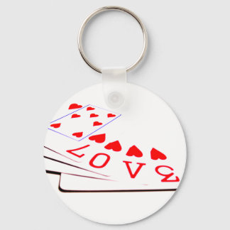 Liefde zit in de Kaarten Sleutelhanger