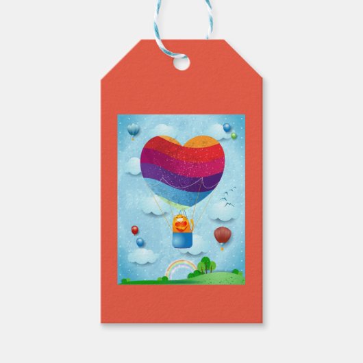 Liefde zit in de labels van het geschenk cadeaulabel (Voorkant)