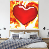 Liefde zit in de lucht 1. canvas afdruk (Insitu (Slaapkamer))