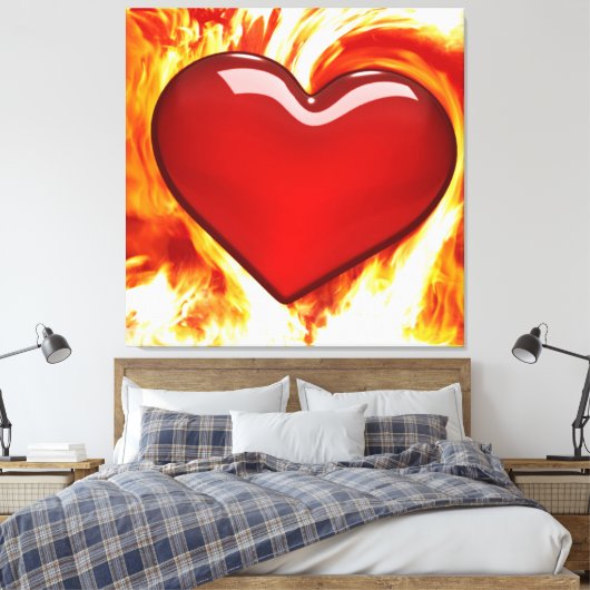 Liefde zit in de lucht 1. canvas afdruk (Insitu (Slaapkamer))