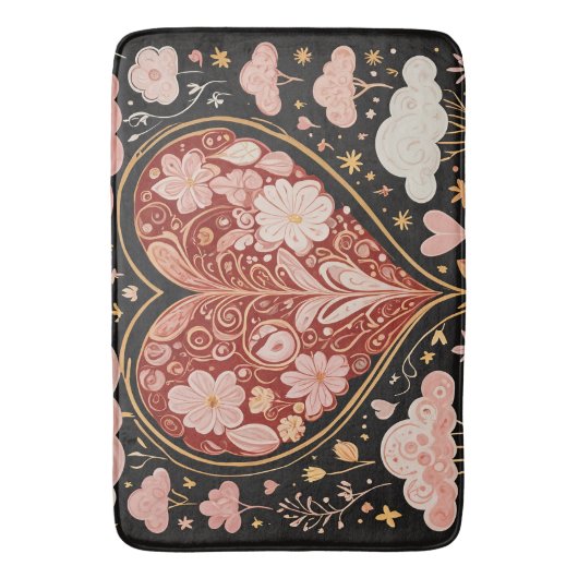 Liefde zit in de lucht badmat (Voorkant Verticaal)