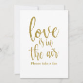 Liefde zit in de lucht, betaalbaar bruiloftsventil kaart (Voorkant)
