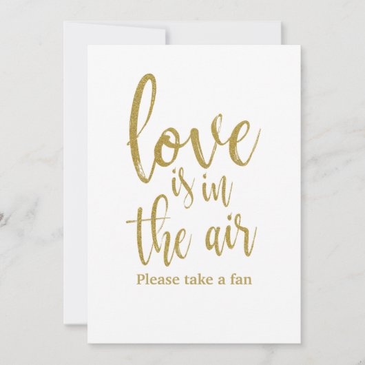 Liefde zit in de lucht, betaalbaar bruiloftsventil kaart (Voorkant)