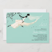 Liefde zit in de lucht - Bridal Shower Invitation Kaart (Voorkant)