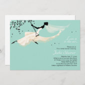 Liefde zit in de lucht - Bridal Shower Invitation Kaart (Voorkant / Achterkant)