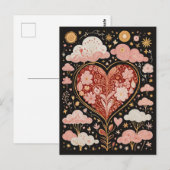 Liefde zit in de lucht briefkaart (Voorkant / Achterkant)