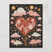 Liefde zit in de lucht briefkaart (Voorkant)