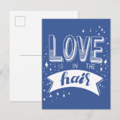 Liefde zit in de lucht briefkaart (Voorkant / Achterkant)