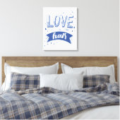 Liefde zit in de lucht canvas afdruk (Insitu (Slaapkamer))