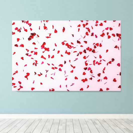 Liefde zit in de lucht canvas afdruk (Insitu (Houten vloer))