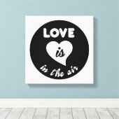 Liefde zit in de lucht canvas afdruk (Insitu (Houten vloer))