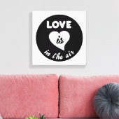Liefde zit in de lucht canvas afdruk (Insitu (Woonkamer))