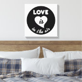 Liefde zit in de lucht canvas afdruk (Insitu (Slaapkamer))