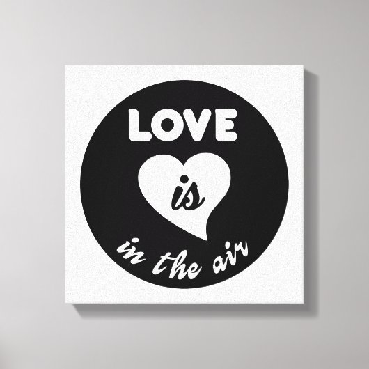 Liefde zit in de lucht canvas afdruk (Voorkant)
