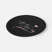 Liefde zit in de lucht - Chalkboardstijl Papieren Bordje (Gekanteld)