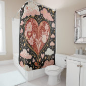 Liefde zit in de lucht douchegordijn (In situ)