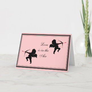 Liefde zit in de lucht feestdagen kaart