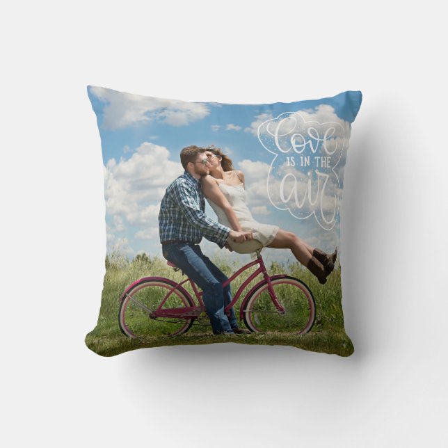 Liefde zit in de lucht - Foto Kussen (Voorkant)