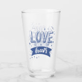 Liefde zit in de lucht glas (Achterkant)