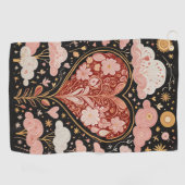 Liefde zit in de lucht golfhanddoek (Horizontaal)