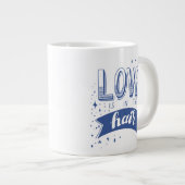 Liefde zit in de lucht grote koffiekop (Voorkant rechts)