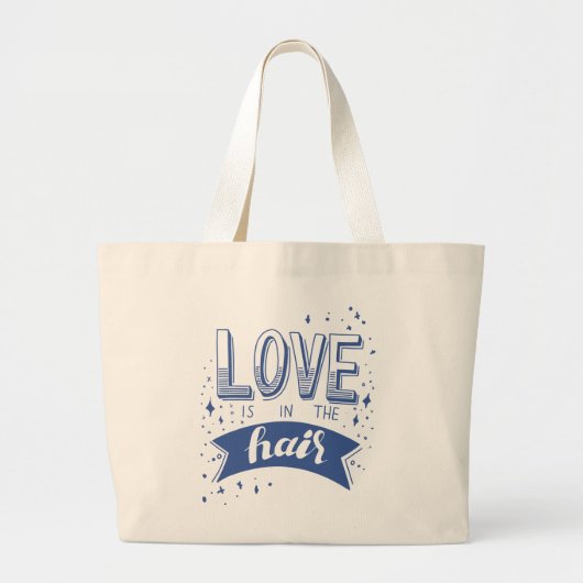 Liefde zit in de lucht grote tote bag (Voorkant)