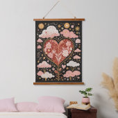 Liefde zit in de lucht hangend wandkleed (Slaapkamer)