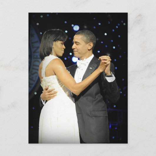 Liefde zit in de lucht, het eerste paar dansen II Briefkaart (Voorkant)